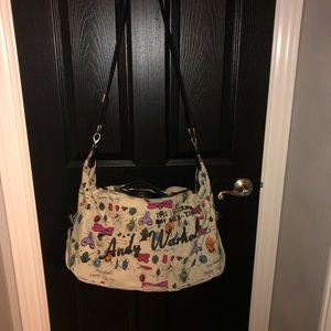 Rare Andy Warhol Happy Bug Day Travel Luggage Bag